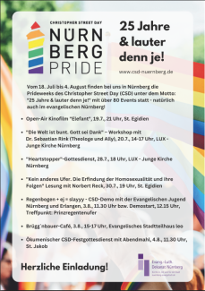 Prideweeks Nürnberg 18.7.-4.8.2024