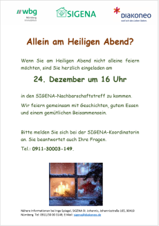 SIGENA Weihnachtstreffen 24.12.24, 16 Uhr